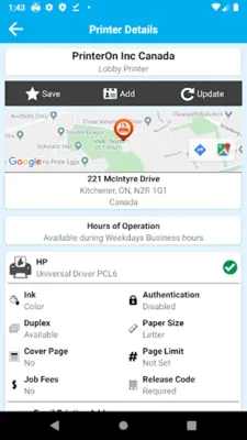 PrinterOn Print Service android App screenshot 1